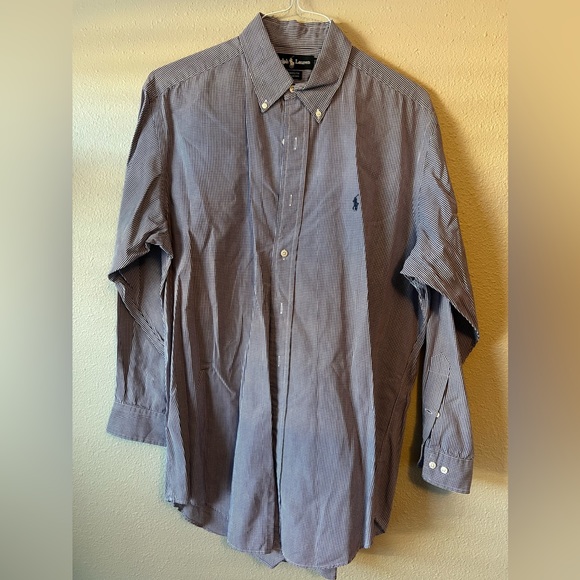 Ralph Lauren Other - Ralph Lauren medium 16 32/33, Yarmouth blue checkered button down  dress shirt